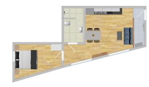 The floor plan of Appartement Holznest