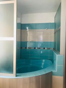 Ванная комната в Hotel Casa de Turistas
