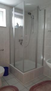 Koupelna v ubytování Ferienwohnung Seeburger See