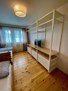 Posteľ alebo postele v izbe v ubytovaní Apartmány Lipno 46
