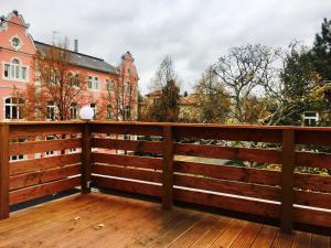 Balkón nebo terasa v ubytování ZU DEN LINDEN - RADEBEUL Pension mit Restaurant