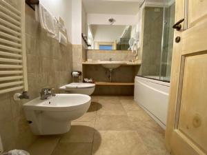 Koupelna v ubytování Il Palmento Hotel Relais