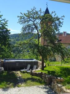 Un paisaje natural cerca de la villa
