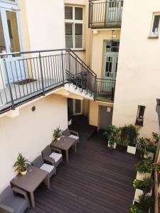 Balkón nebo terasa v ubytování Mirror Apartments