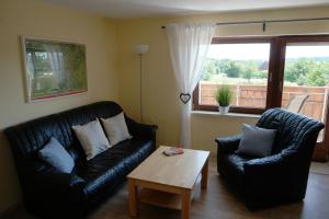Posezení v ubytování Ferienwohnung Woelfel