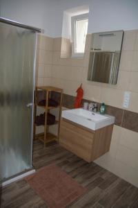 Vonios kambarys apgyvendinimo įstaigoje Domek u Dyje