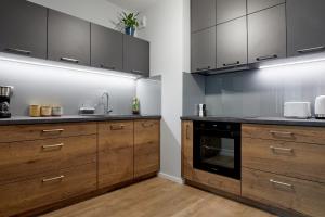 Kuchyňa alebo kuchynka v ubytovaní Sherlock Apartment