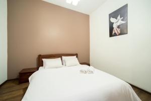 Postel nebo postele na pokoji v ubytování Aparthotel Na Mytniy