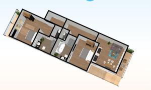Grundriss der Unterkunft Appartements Blumenwiese