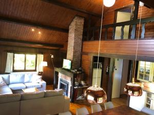 Χώρος καθιστικού στο Chalet Grand Coo