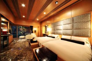 เตียงในห้องที่ Bettei Senjyuan