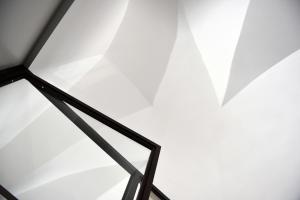 a close up of a glass window with a white background at Arya Nobile Dimora in Carovigno