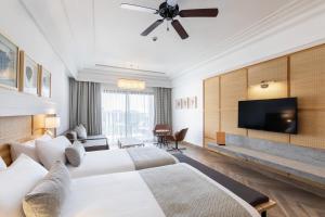 TV a/nebo společenská místnost v ubytování Hotel Riu Palace Tikida Taghazout - All Inclusive