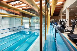 Fitness centrum a/nebo fitness zařízení v ubytování Hotel Rialta