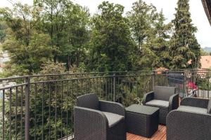 Balkón alebo terasa v ubytovaní Duszniki-Zdrój Przytulny Apartament z Tarasem