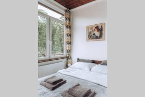 Posteľ alebo postele v izbe v ubytovaní Duszniki-Zdrój Przytulny Apartament z Tarasem