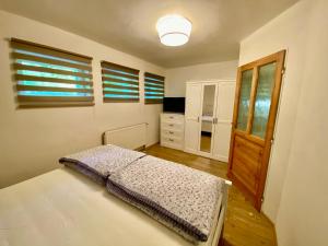 Posteľ alebo postele v izbe v ubytovaní Apartmány Lipno 46