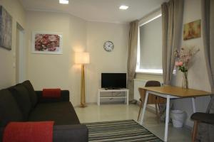 Televízia a/alebo spoločenská miestnosť v ubytovaní Vienna City Domizil - Apartment