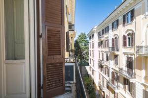 a view from an open door of a building at Tevere Rome Apartments in Rome