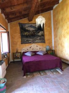 Postel nebo postele na pokoji v ubytování Bed and Breakfast Balli coi Lupi