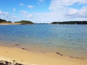 バダンにあるGîtes & Tiny houses Les Hauts de Toulvernの大水の景色