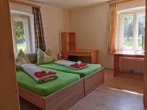 Postel nebo postele na pokoji v ubytování Amtmannhaus Ferienunterkunft