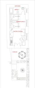 a floor plan of a house at Cortijo Las Monjas in Periana