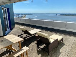 Balkón nebo terasa v ubytování COAST HOUSE Sky Suite