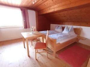 Posteľ alebo postele v izbe v ubytovaní Ferienwohnung am Bauernhof Koa