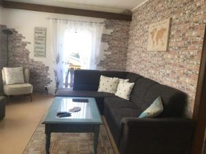 Posezení v ubytování Ferienwohnung Größing