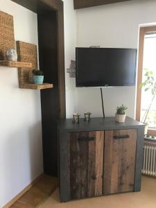 TV a/nebo společenská místnost v ubytování Ferienwohnung Größing
