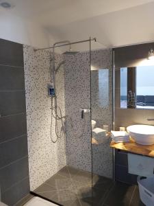 Koupelna v ubytování Studio apartman GRIZZLY