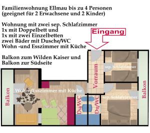 KAISERapart ELLMAU Zentrum平面图