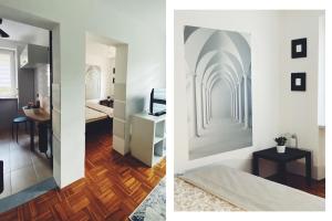 Postel nebo postele na pokoji v ubytování Apartament 23