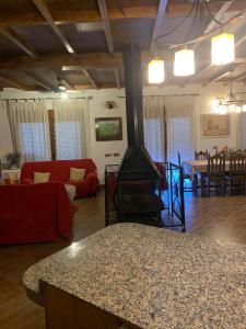 A seating area at Alojamiento Rural El Chorrillo