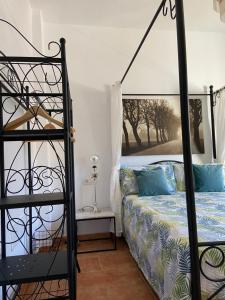 a bedroom with a bunk bed and a ladder at Dream Ravine in Santa Cruz de Tenerife
