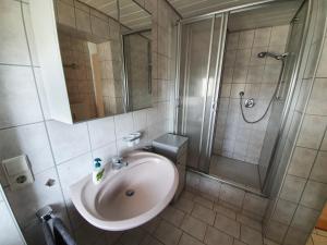 Ένα μπάνιο στο Ferienwohnung Schwarzwaldblick +3 φωτογραφίες