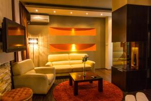 Istumisnurk majutusasutuses Hotel Petrus
