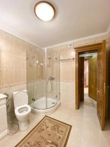 Koupelna v ubytování Петрос Family Hotel