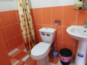 Kylpyhuone majoituspaikassa Aparthotel na Abovyana 7
