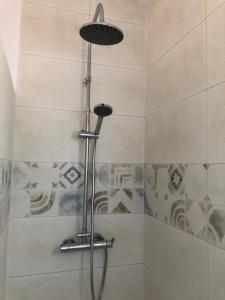a shower with a shower head in a bathroom at La Hermosa Vista in Alora +24 photos