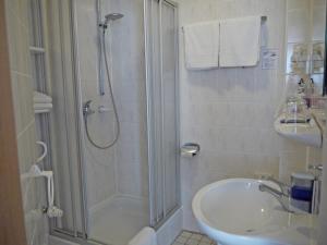 Koupelna v ubytování Hotel Ebner