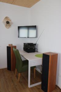 Kuchyň nebo kuchyňský kout v ubytování Ferienwohnung Bittner