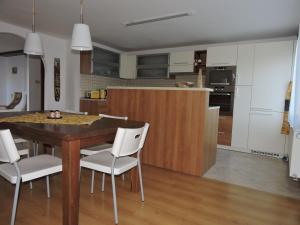 Kuchyň nebo kuchyňský kout v ubytování Apartmán Fryšava pod Žákovou horou