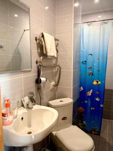 Koupelna v ubytování Mini hotel Solnce Karpat