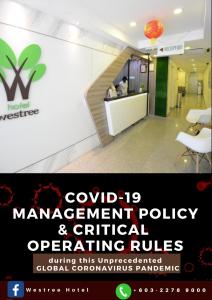Certifikát, hodnocení, plakát nebo jiný dokument vystavený v ubytování Hotel Westree KL Sentral