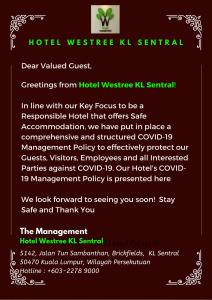 Fotografie z fotogalerie ubytování Hotel Westree KL Sentral v Kuala Lumpur
