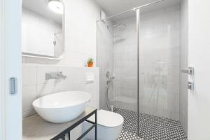 Kúpeľňa v ubytovaní Apartmani Vale + 28 fotografií