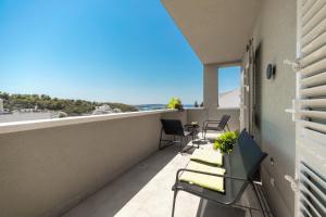 Balkón alebo terasa v ubytovaní Apartmani Vale