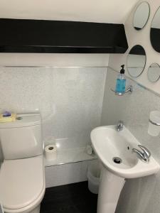 A bathroom at Launceston Villa 